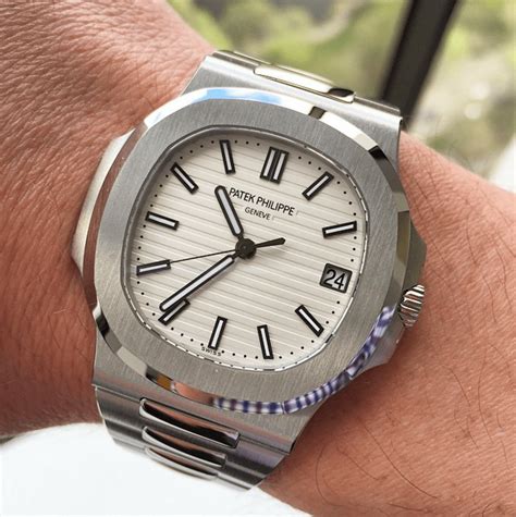 white dial patek philippe nautilus